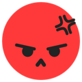 tiktok emoji Angry transparent background