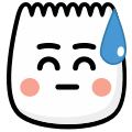 tiktok emoji Awkward transparent background