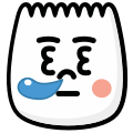 tiktok emoji Nap transparent background