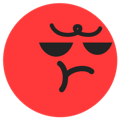 tiktok emoji Sulk transparent background
