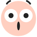 tiktok emoji Surprised transparent background