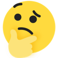 tiktok emoji Thinking transparent background