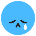 tiktok emoji Weep transparent background